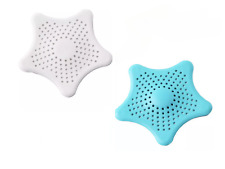 2 Pack - Hair Trap Shower Bath Plug Hole Waste Catcher Stopper Drain Sink Filter