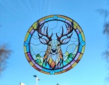Stag Decorative Stained Glass