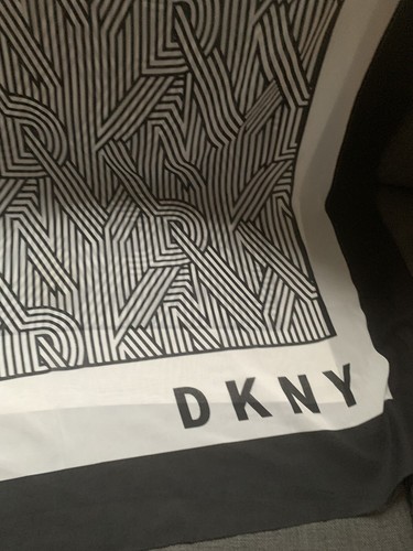 Dkny scarf black and - black,