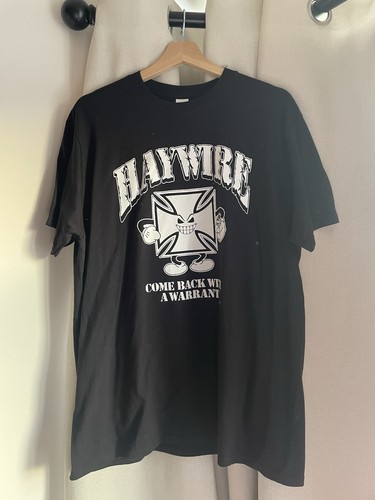 Haywire black shirt size - haywire, l