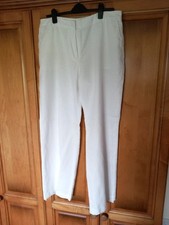 White Straight Leg Ladies Trouses