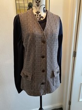 English Lady Long vintage Waistcoat With Pockets Size Small