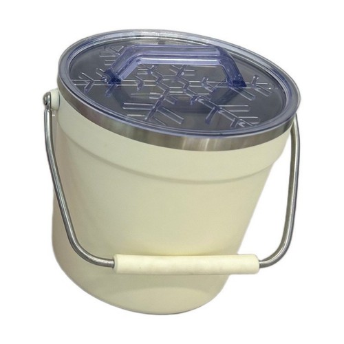 Ice container with lid - with,
