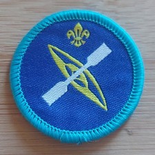 UK Scouting Explorer Scout Activity Badge Canoeist OLD LOGO