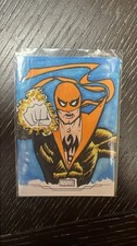 1975 Topps Trading Card Marvel Comic Book Heroes Sketch iron fist 1/1