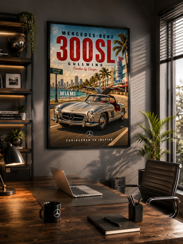Mercedes 300sl gull wing - mercedes,