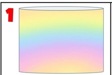 OMBRE COLOURS PASTELS CEILING