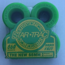 Kryptonics Green 55mm NOS Sealed Skateboard Wheels