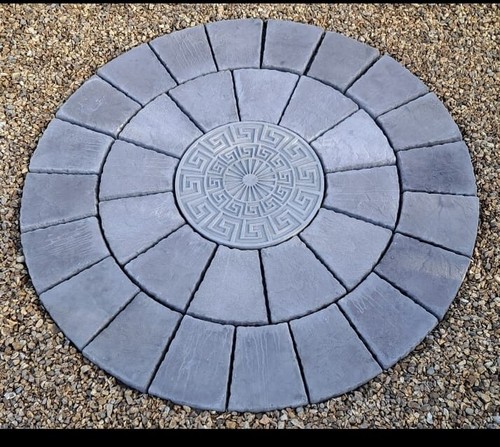 Stone concrete greek key - stone,
