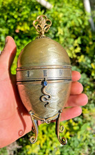 RARE FABERGE CLOCK EGG SILVER