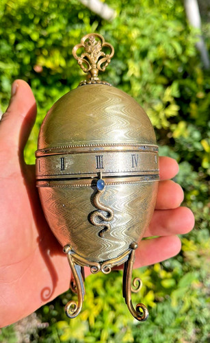 Rare faberge clock - faberge, silver