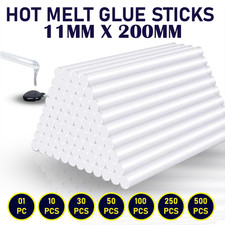 Hot Melt Glue Sticks 11mm x 200mm For Electric Glue Gun Craft Adhesive 1-500 Pcs