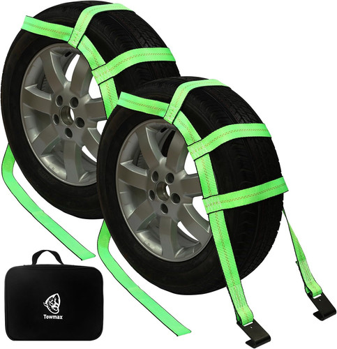 Tow dolly basket - basket, straps