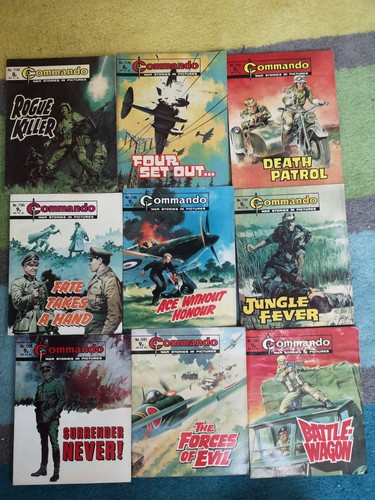 Title vintage commando war - vintage,