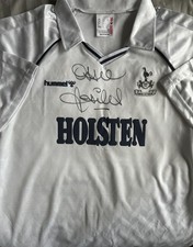 Osvaldo Ossie Ardiles Hand Signed Tottenham Hotspur Shirt Football Spurs
