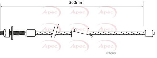 Apec front brake cable for - apec,