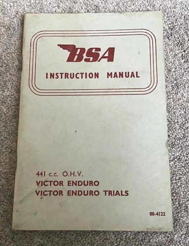 Bsa model b44 victor enduro - model,