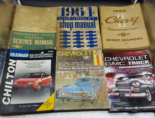 Shop manuals cat - shop, chevy