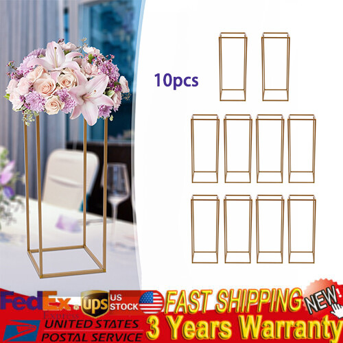 6in 10pcs tall gold metal - 23.6in,
