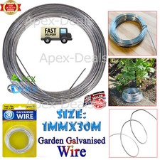 Galvanised 30m Garden Wire