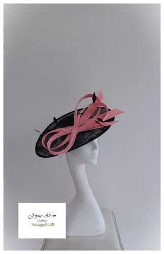 Black and pink hatinator oval - black, hatinator,