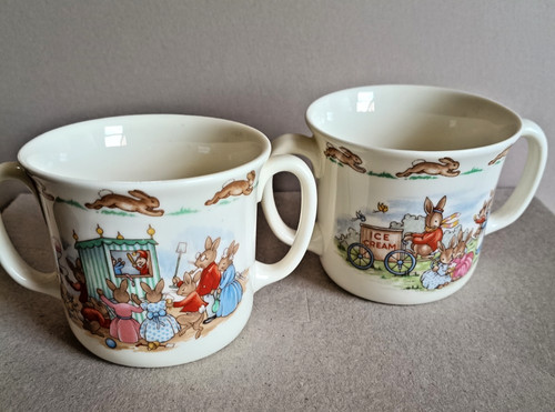 Royal doulton bunnykins cups - 2,