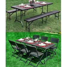 6 Seater Bistro Set Folding