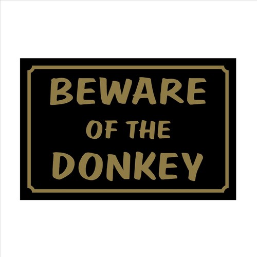 Beware the donkey 160mm x - the,