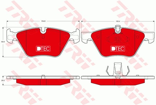 Trw gdb1559dte brake pad set - trw,