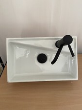 Bagno Design M Line Mono Vanity Unit Basin, Mixer Tap, Waste & Trap