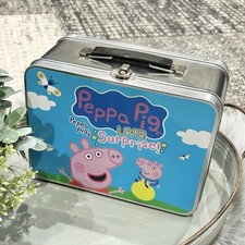 Peppa Pig Live! Surprise Theatre Show Tin Metal Lunch Box Souvenir Storage