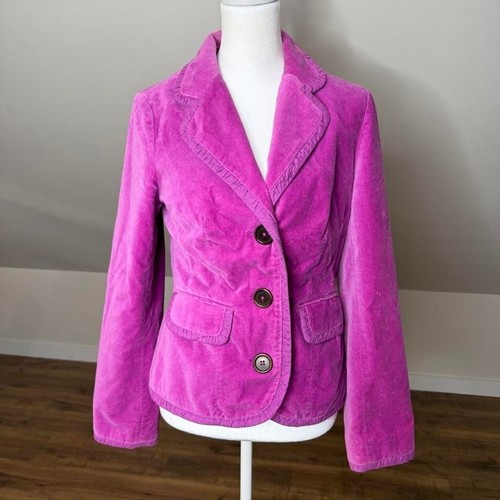 Boden pink velvet blazer size - pink,