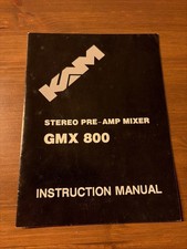 KAM GMX 800 Stereo Pre Amp