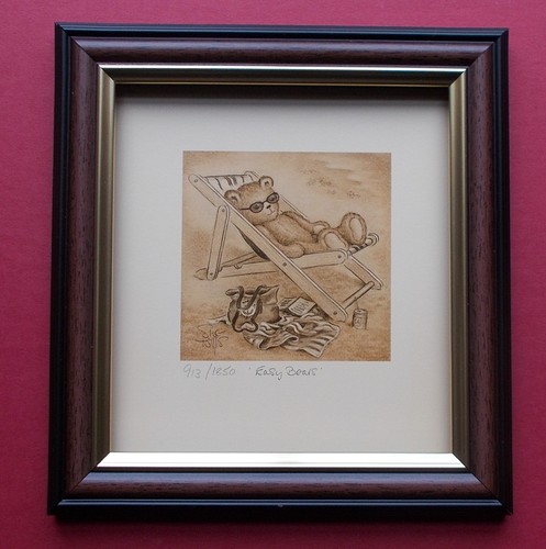 Teddy bear print framed - teddy, by