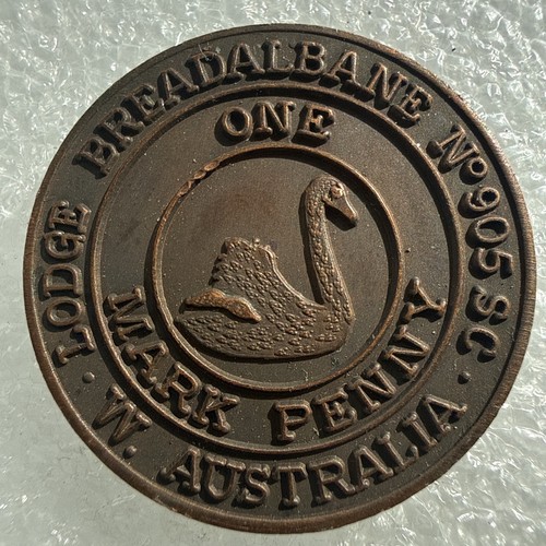 Australian masonic token - token,