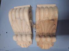 Wooden Fireplace Carvings Book Shelf Ends