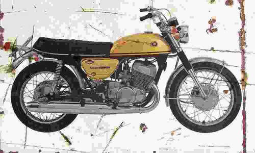 Suzuki t500 titan 1970 - titan, aged