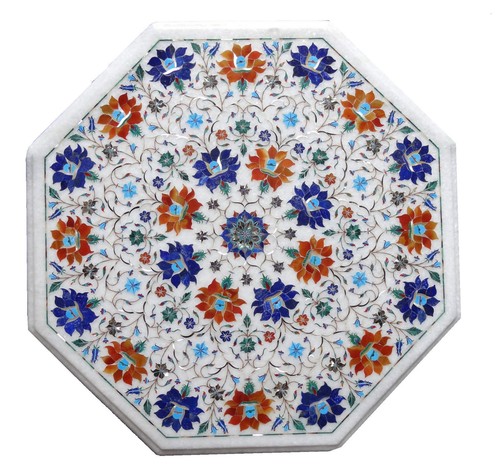 Marble coffee table - 24",