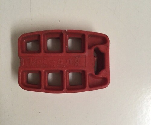 Single red triang tri ang - single,