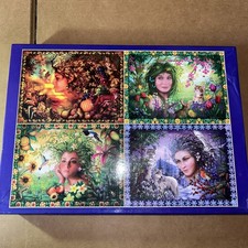Four Seasons 4x 500 Piece Jigsaws Spirits Of The Seasons - Smokers household 