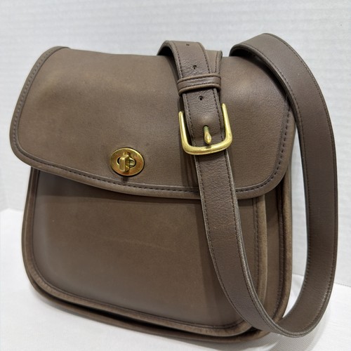 Vintage coach sidepack taupe - vintage,