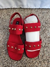 Avon Red Sandals with Gold