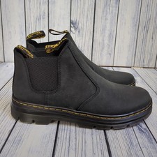 Dr. Doc Martens Hardie II Men's Leather Chelsea Boots Black Pit Quarter UK 11