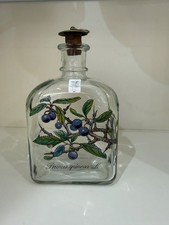 Charming Vintage Holmegaard Prunus Spinosa Blackthorn Decanter 18.5 cm H