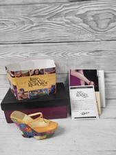 Just The Right Shoe Checkered Past Mini Shoe Hand Painted Bejeweled With Box. PS