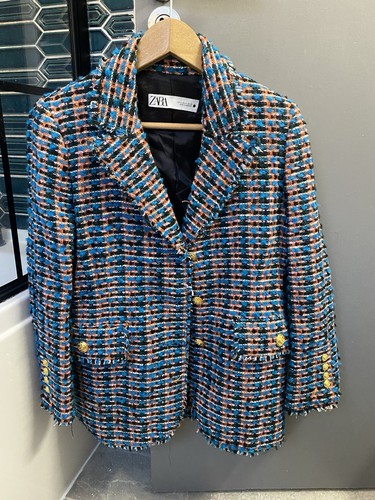 Zara tweed blazer - zara,