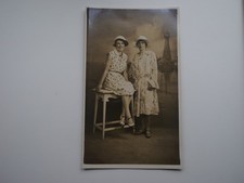 Old Postcard Vallete Studio, Hey St. BLACKPOOL  2 ladies with the tower behind