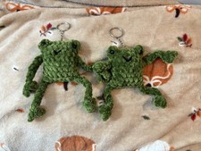 2 Cute Crochet Leggy Frogs
