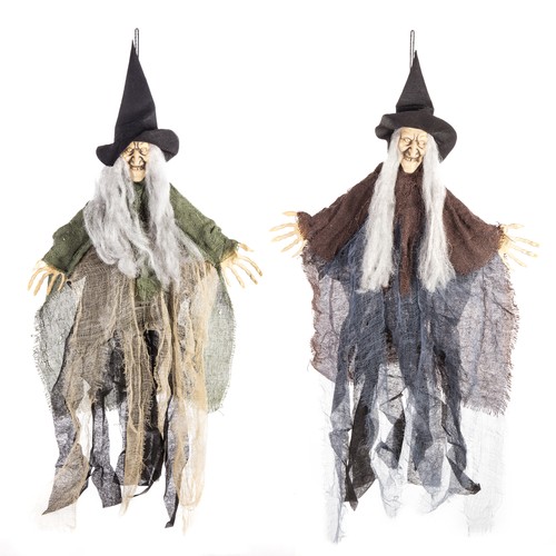 Hanging witch broomstick - witch,