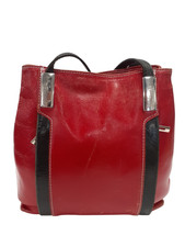 Borse In Pelle Vintage Real Leather Bag Red Womens Fashion Accessories Preloved 